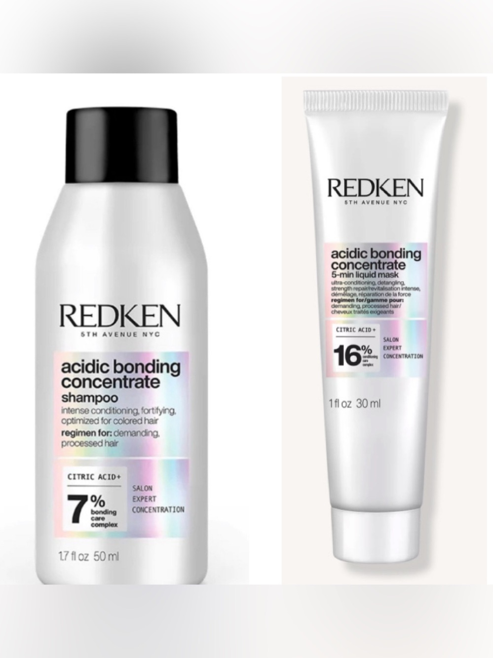 Redken acidic shampoo and mask